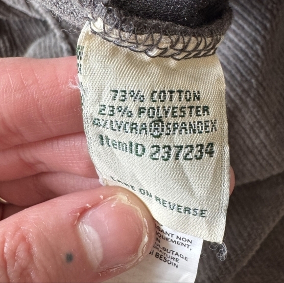 L.L. Bean Gray Cord Wide Leg Pants - Picture 5 of 7